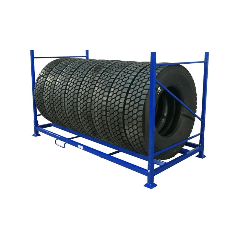 Movable Storage Rack Portable Tire Stack Rack for Warehouse