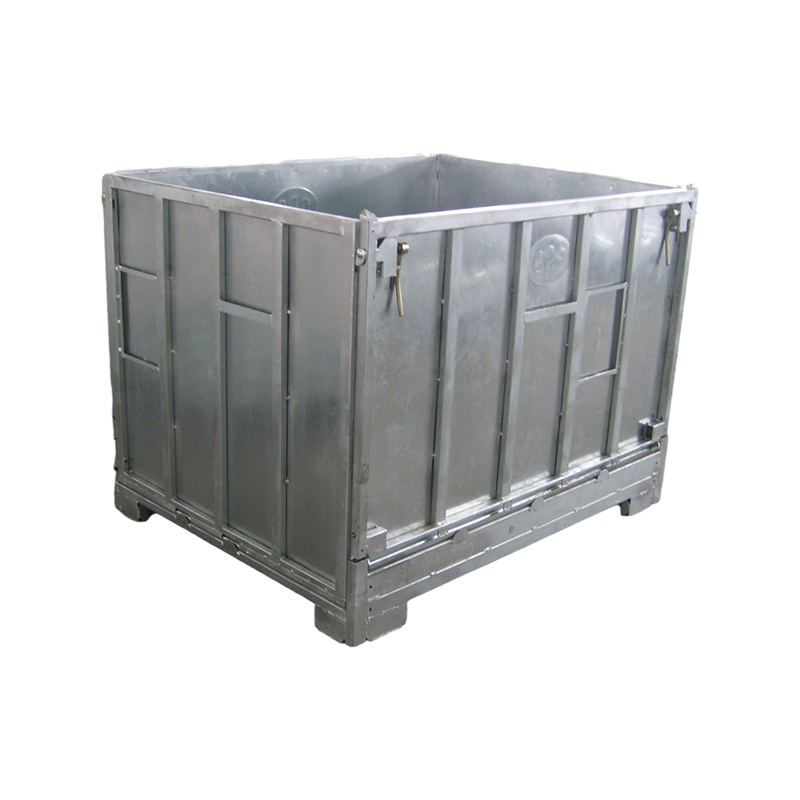 1500kg Load Bearing Warehouse Storage Durable Stacked Galvanized Steel Pallet Box