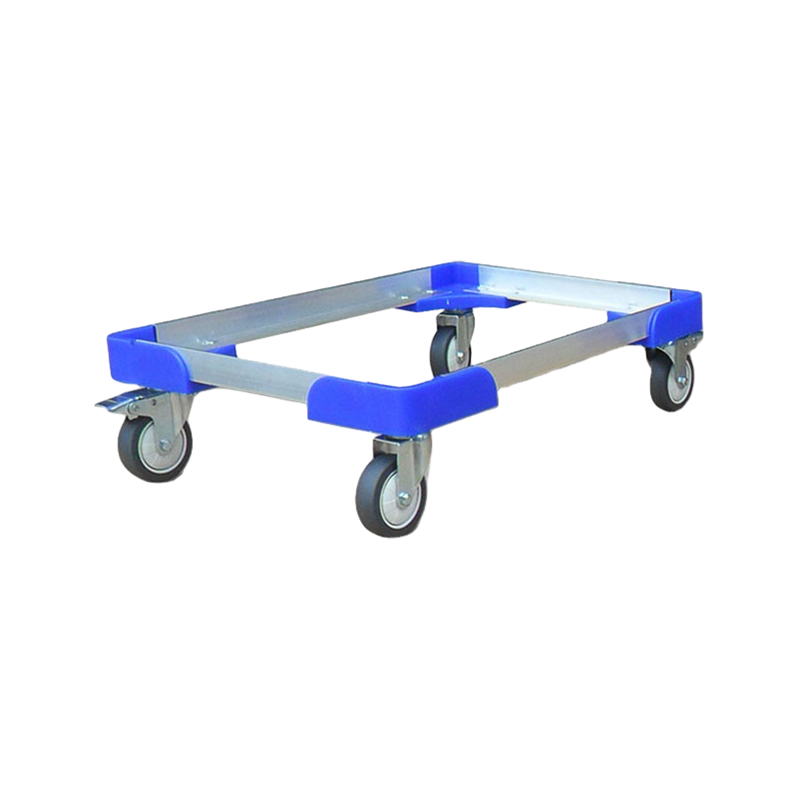 Plastic Aluminum Transport Platform Dolly With Anti-Static Casters