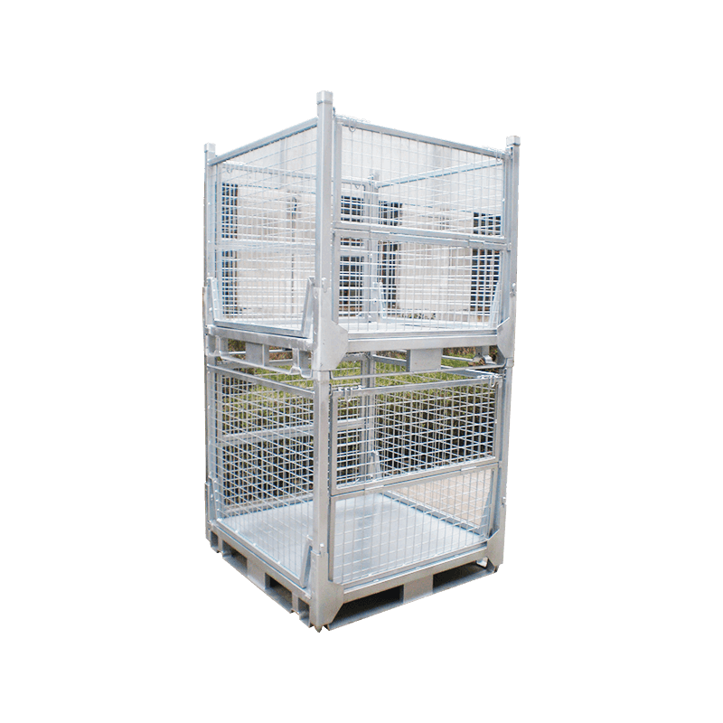 Portable Foldable Galvanized Wire Pallet Mesh Frame